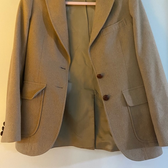 Camel Hair Blazer Size 6 Vintage - Picture 13 of 14